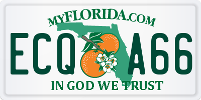 FL license plate ECQA66