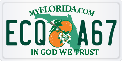FL license plate ECQA67