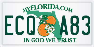 FL license plate ECQA83