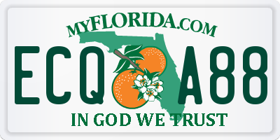 FL license plate ECQA88