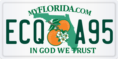 FL license plate ECQA95