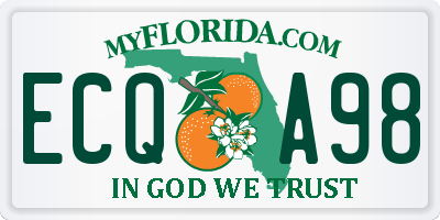 FL license plate ECQA98