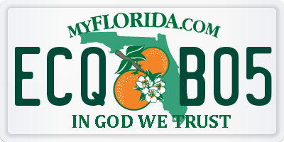 FL license plate ECQB05
