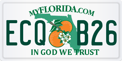 FL license plate ECQB26