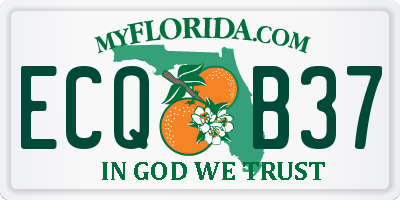 FL license plate ECQB37