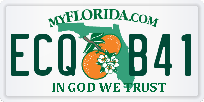 FL license plate ECQB41