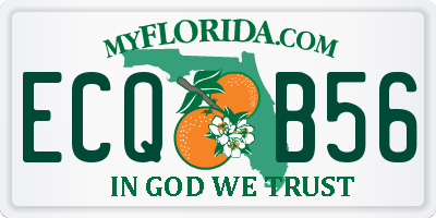 FL license plate ECQB56