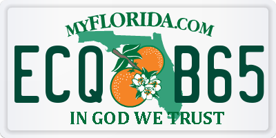 FL license plate ECQB65