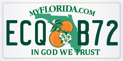 FL license plate ECQB72