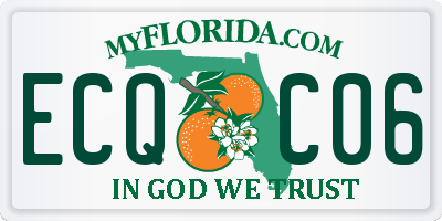 FL license plate ECQC06