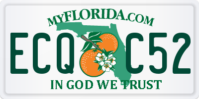 FL license plate ECQC52