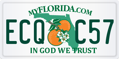 FL license plate ECQC57