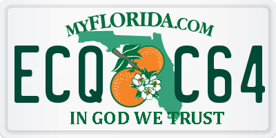 FL license plate ECQC64