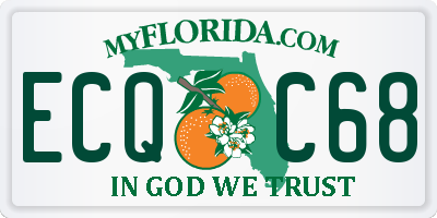 FL license plate ECQC68