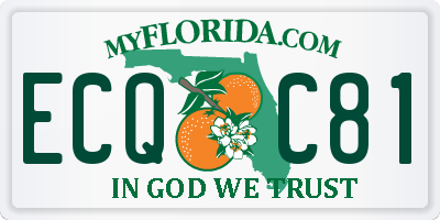 FL license plate ECQC81