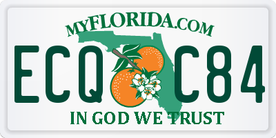 FL license plate ECQC84