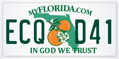 FL license plate ECQD41