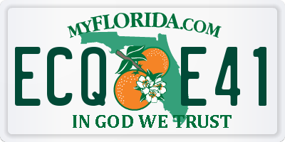 FL license plate ECQE41