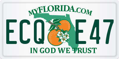 FL license plate ECQE47