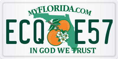 FL license plate ECQE57
