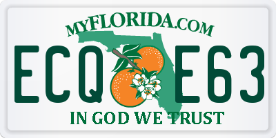 FL license plate ECQE63