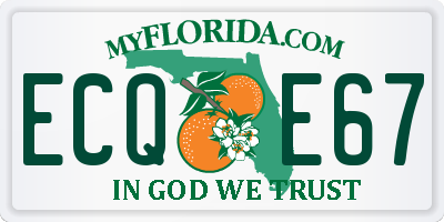 FL license plate ECQE67