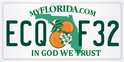 FL license plate ECQF32