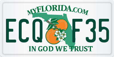 FL license plate ECQF35