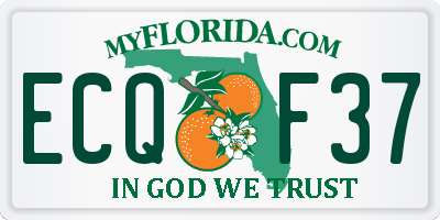 FL license plate ECQF37