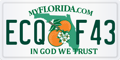 FL license plate ECQF43
