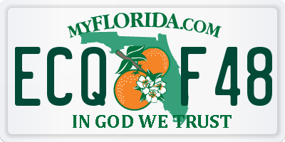 FL license plate ECQF48