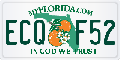 FL license plate ECQF52