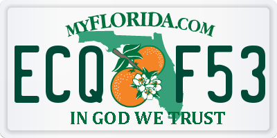 FL license plate ECQF53