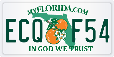 FL license plate ECQF54