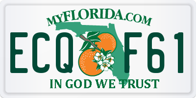 FL license plate ECQF61