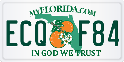 FL license plate ECQF84