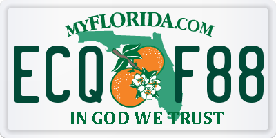 FL license plate ECQF88