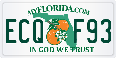 FL license plate ECQF93