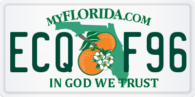 FL license plate ECQF96