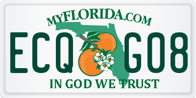 FL license plate ECQG08