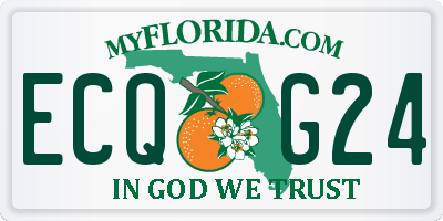 FL license plate ECQG24