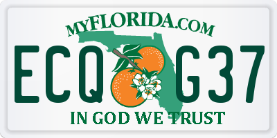 FL license plate ECQG37