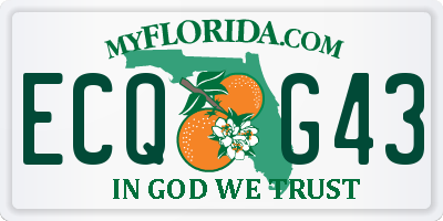 FL license plate ECQG43
