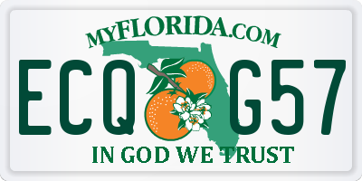 FL license plate ECQG57