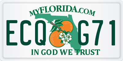 FL license plate ECQG71
