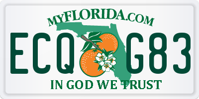 FL license plate ECQG83