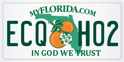 FL license plate ECQH02