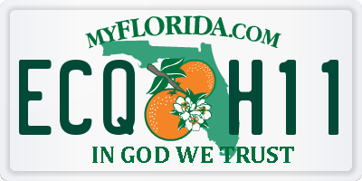FL license plate ECQH11