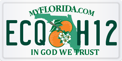 FL license plate ECQH12