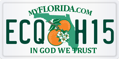 FL license plate ECQH15